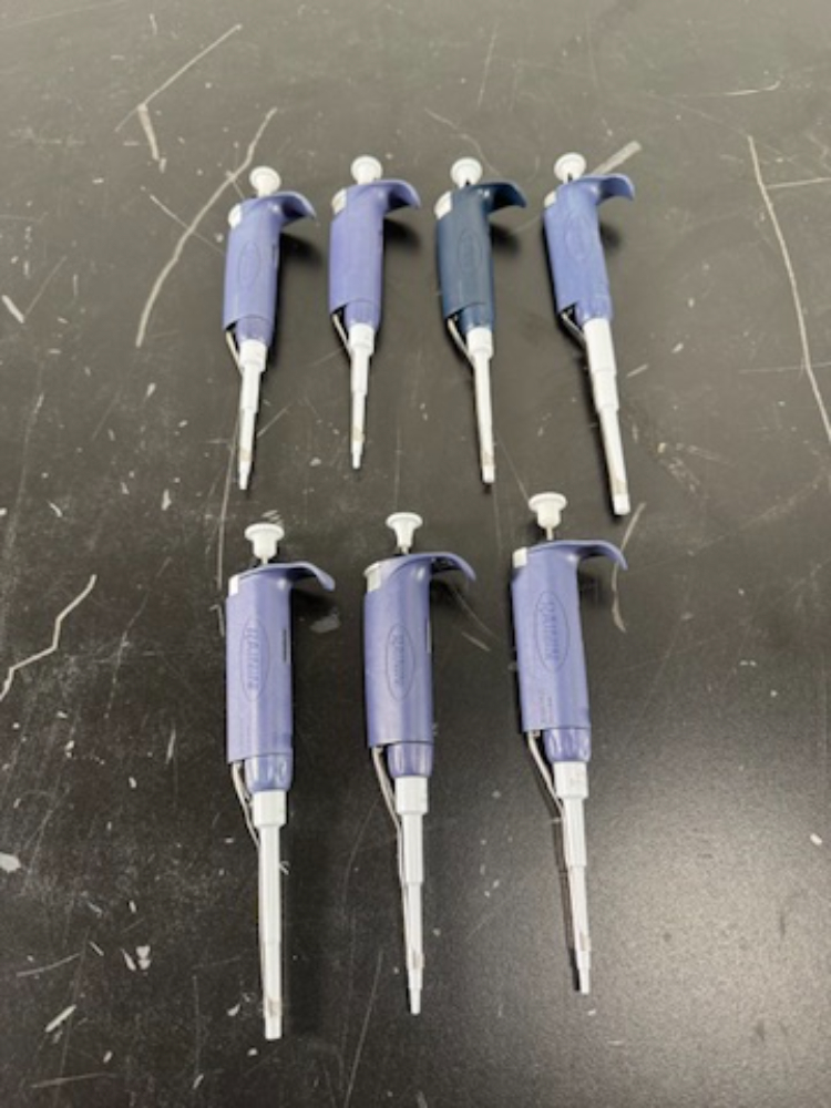 Image of Rainin Pipet Lite Single Channel Pipettes - Quantity 7